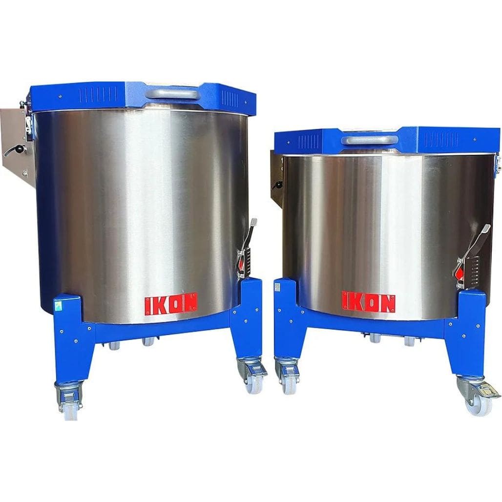 Kilncare Ikon V61E and V46 Top Loading Kilns Side By Side