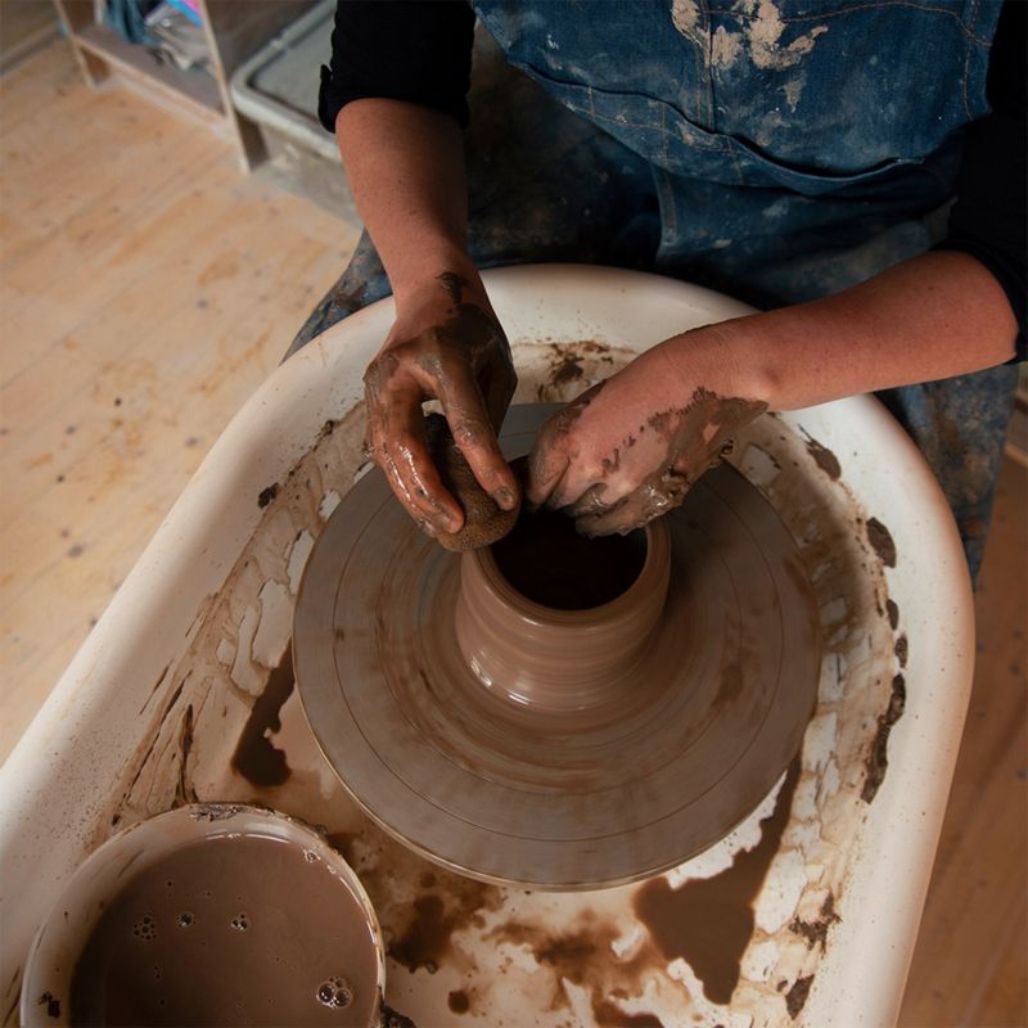 Overhead View Of Gladstone G40 Bailey Pottery Wheel